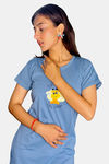 Sweetmoon Long T Shirt Nightdress - Blue — thumbnail 5
